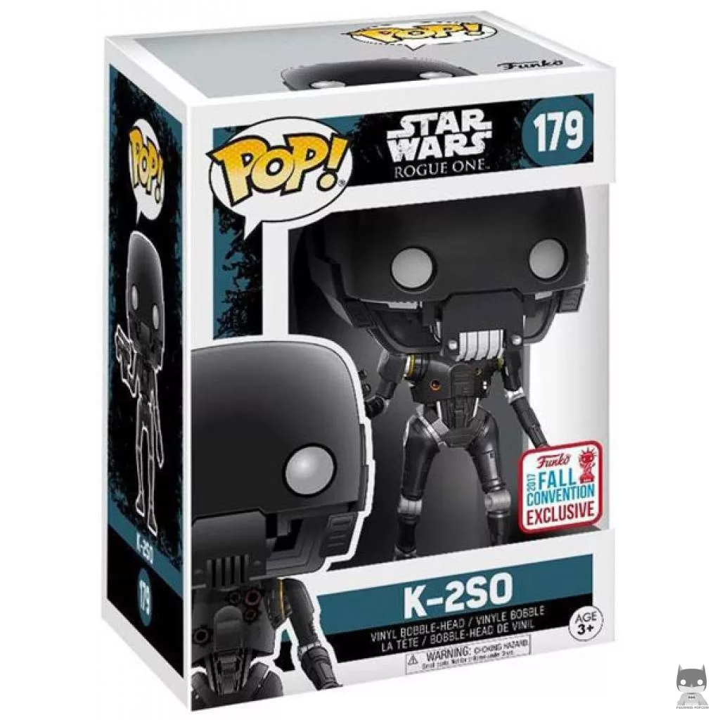Figura Funko Pop! K-2SO dañado en combate en su caja