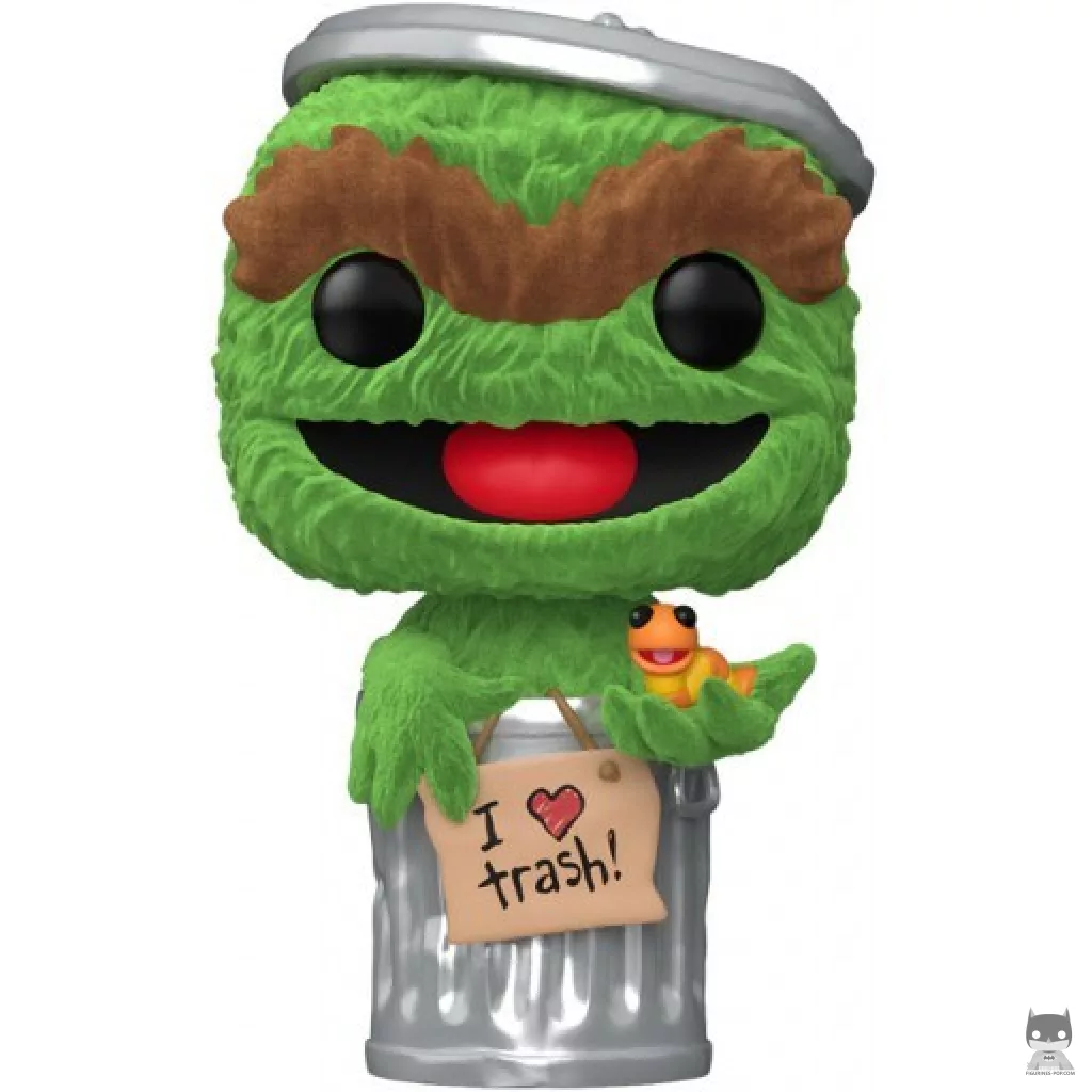 Figura Funko Pop! Óscar el Gruñón (Flocado) (Barrio Sésamo)
