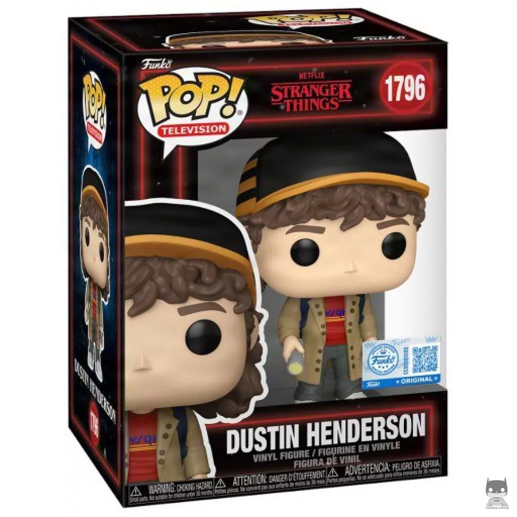 Figura Funko Pop! Dustin Henderson en su caja