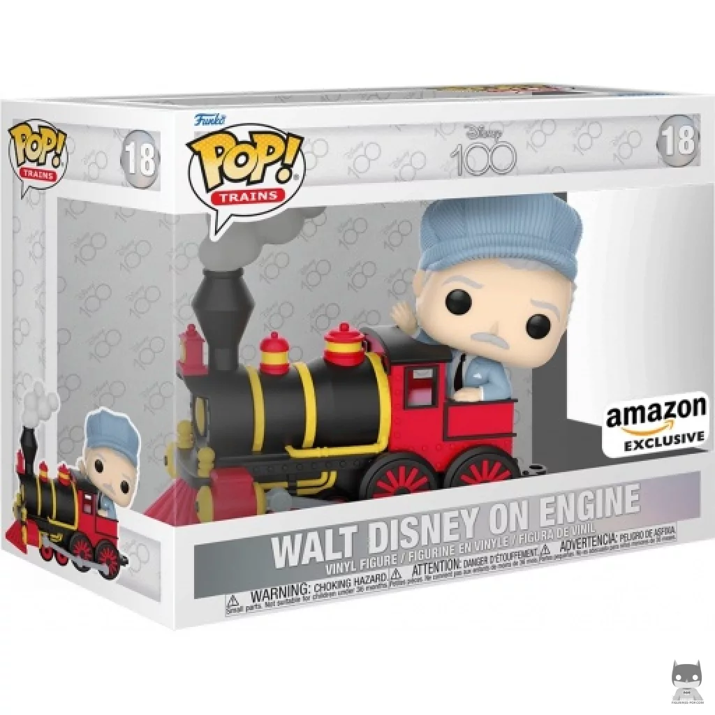 Figura Funko Pop! Walt Disney en la locomotora en su caja