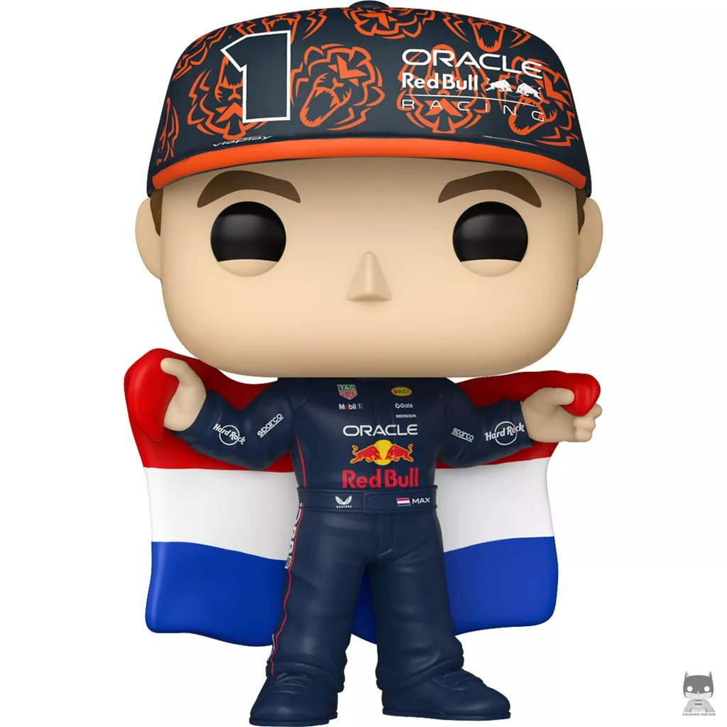 Figura Funko Pop! Max Verstappen con la bandera neerlandesa (Fórmula 1)