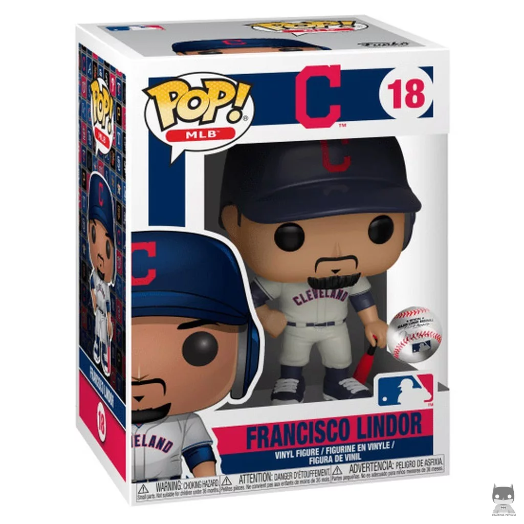 Figura Funko Pop! Francisco Lindor en su caja