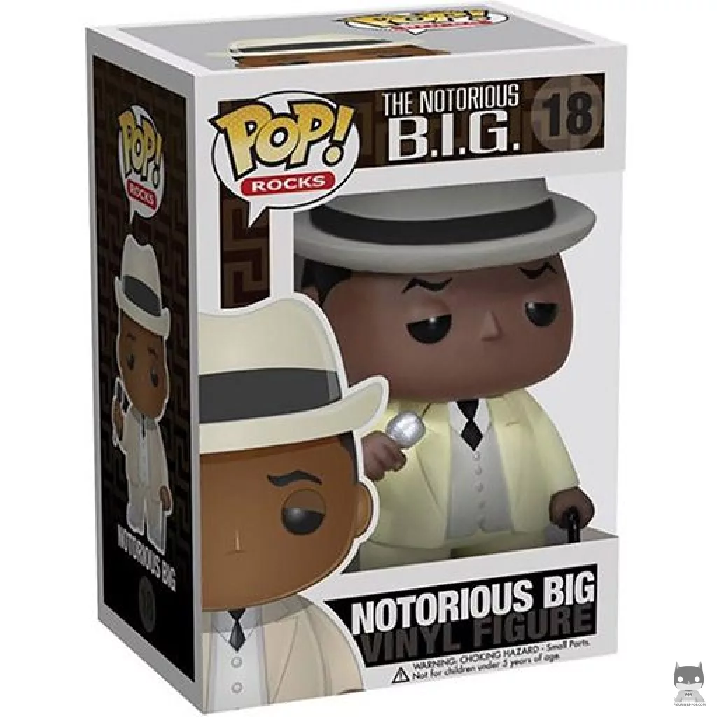 Figura Funko Pop! Notorious B.I.G en su caja