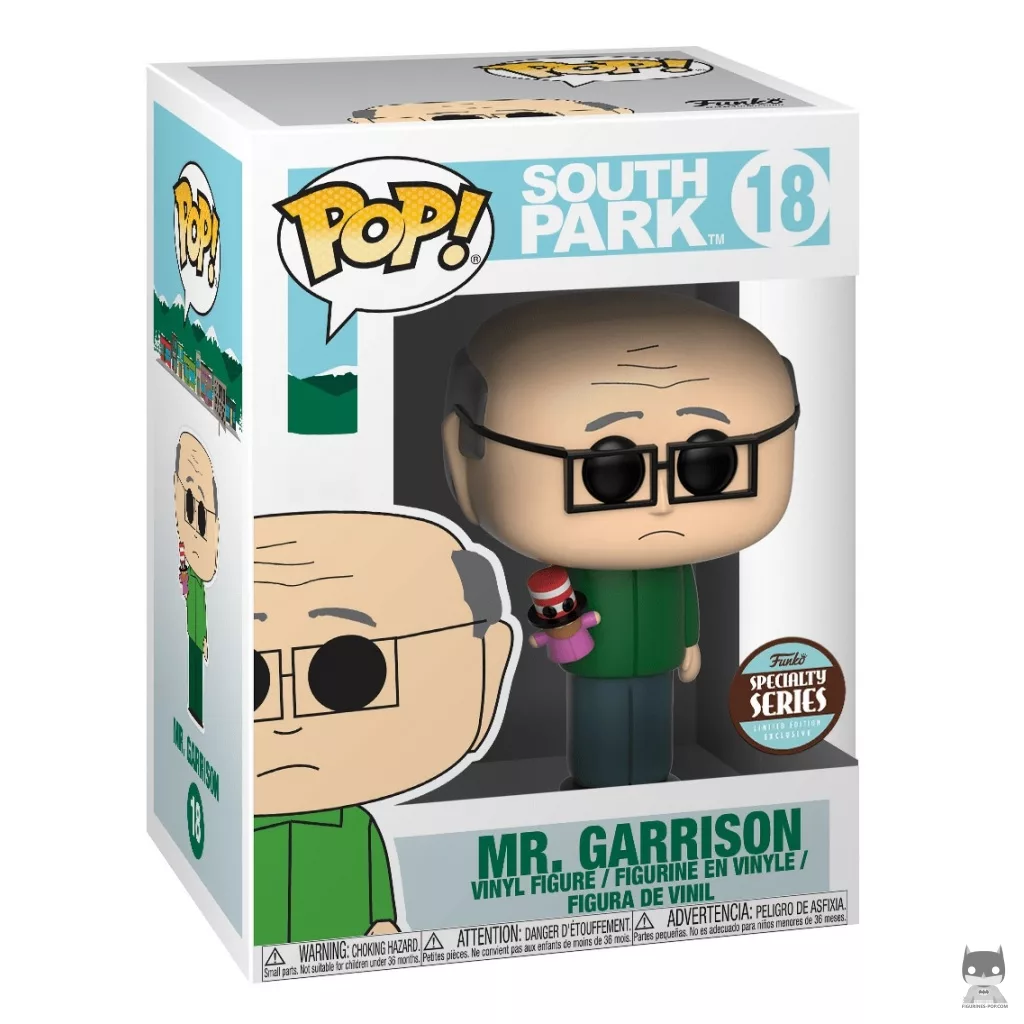 Figura Funko Pop! Mr. Garrison en su caja