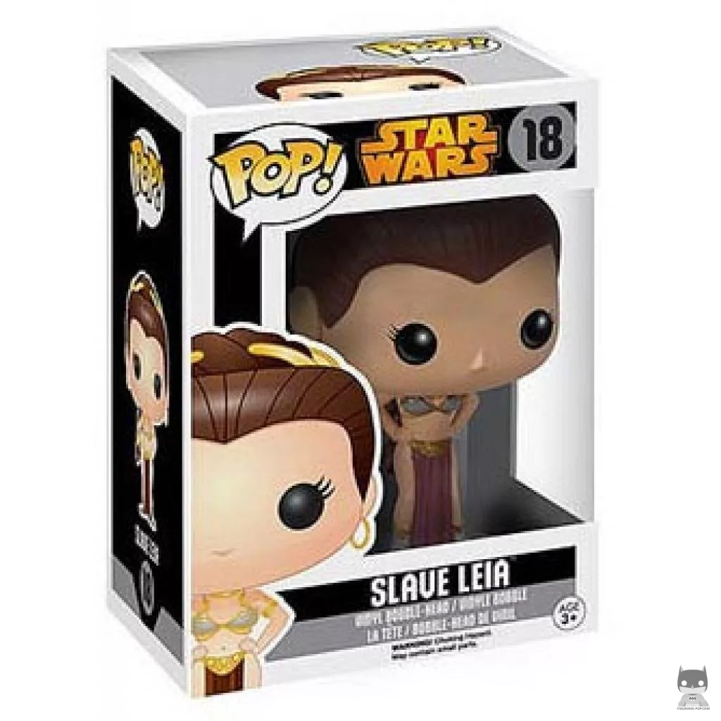 Figura Funko Pop! Leia esclava en su caja