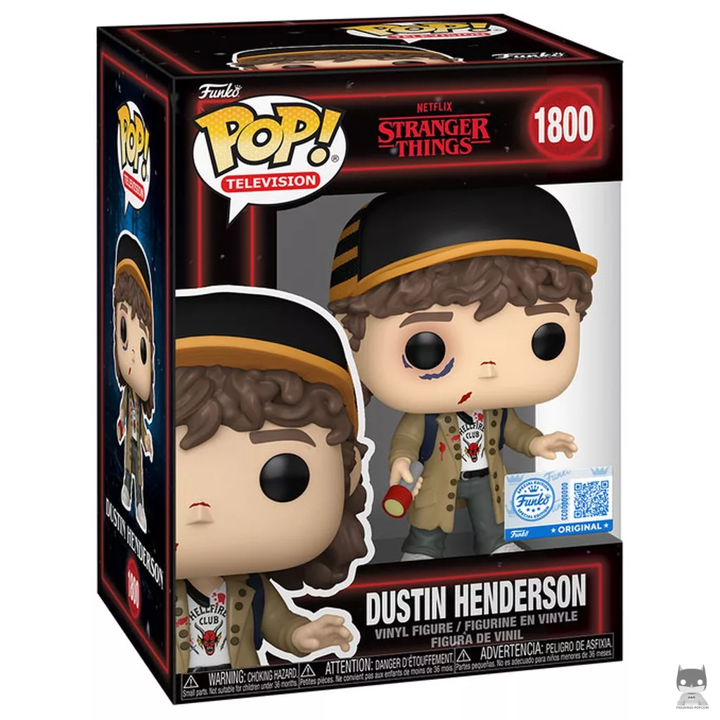 Figura Funko Pop! Dustin Henderson en su caja