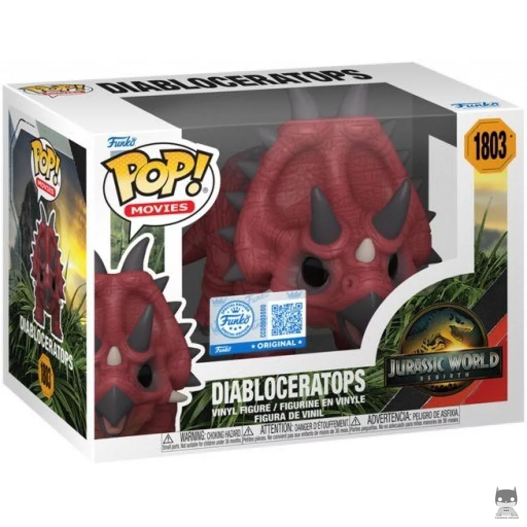 Figura Funko Pop! Diabloceratops en su caja
