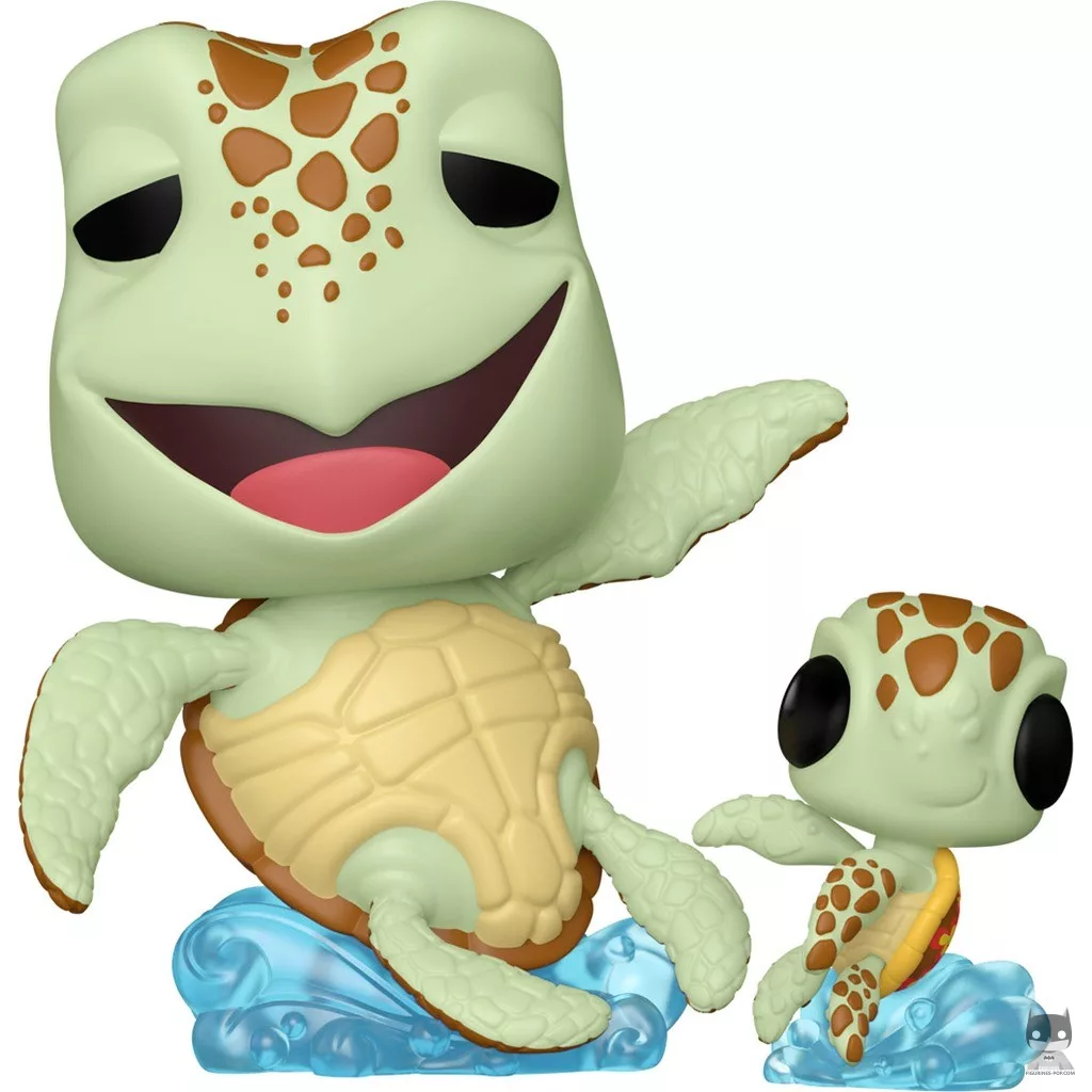 Figura Funko Pop! Crush con Squirt (Buscando a Nemo)