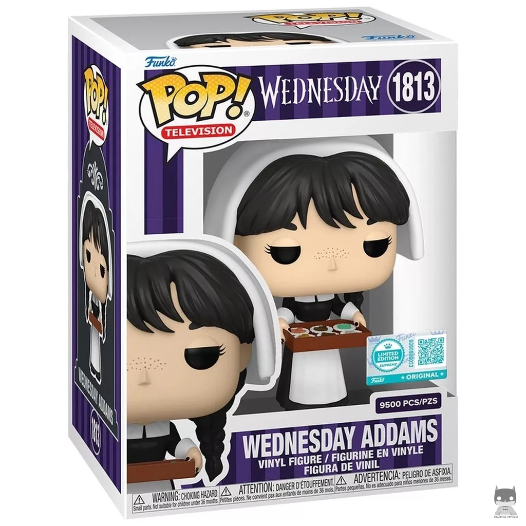 Figura Funko Pop! Miércoles Addams en su caja
