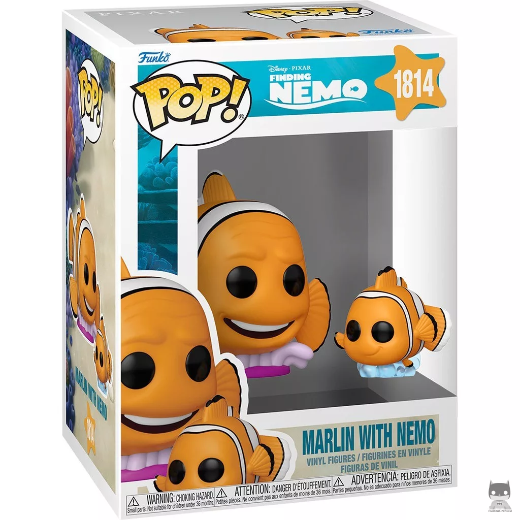 Figura Funko Pop! Marlin con Nemo en su caja