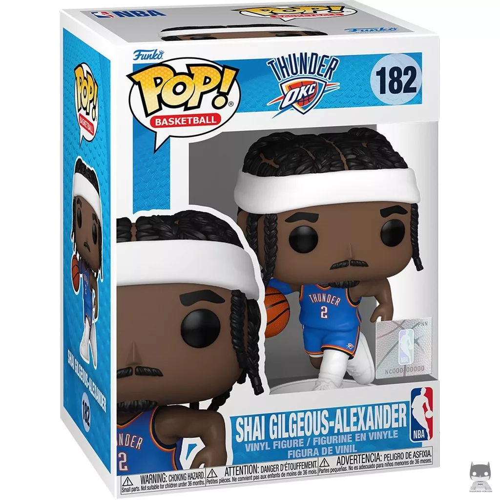 Figura Funko Pop! Shai Gilgeous-Alexander en su caja