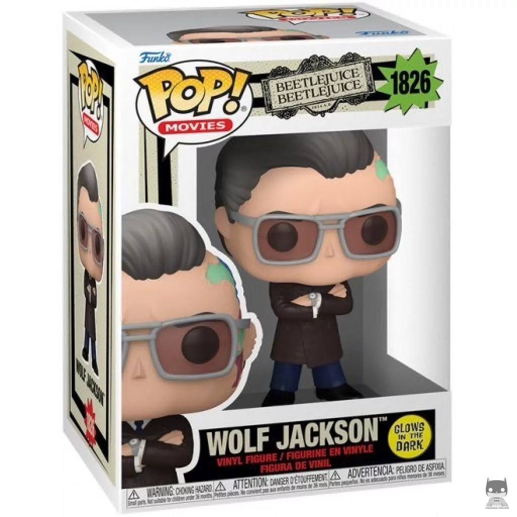 Figura Funko Pop! Wolf Jackson (Brilla en la oscuridad) en su caja
