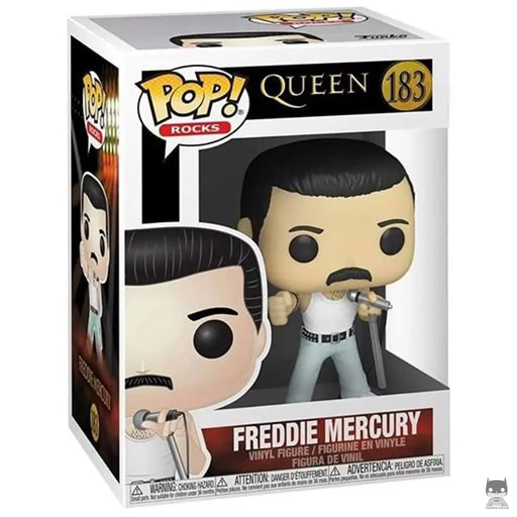 Figura Funko Pop! Freddie Mercury en su caja
