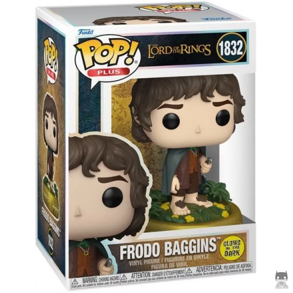 Figura Funko Pop! Frodo Bolsón (Brilla en la oscuridad) en su caja
