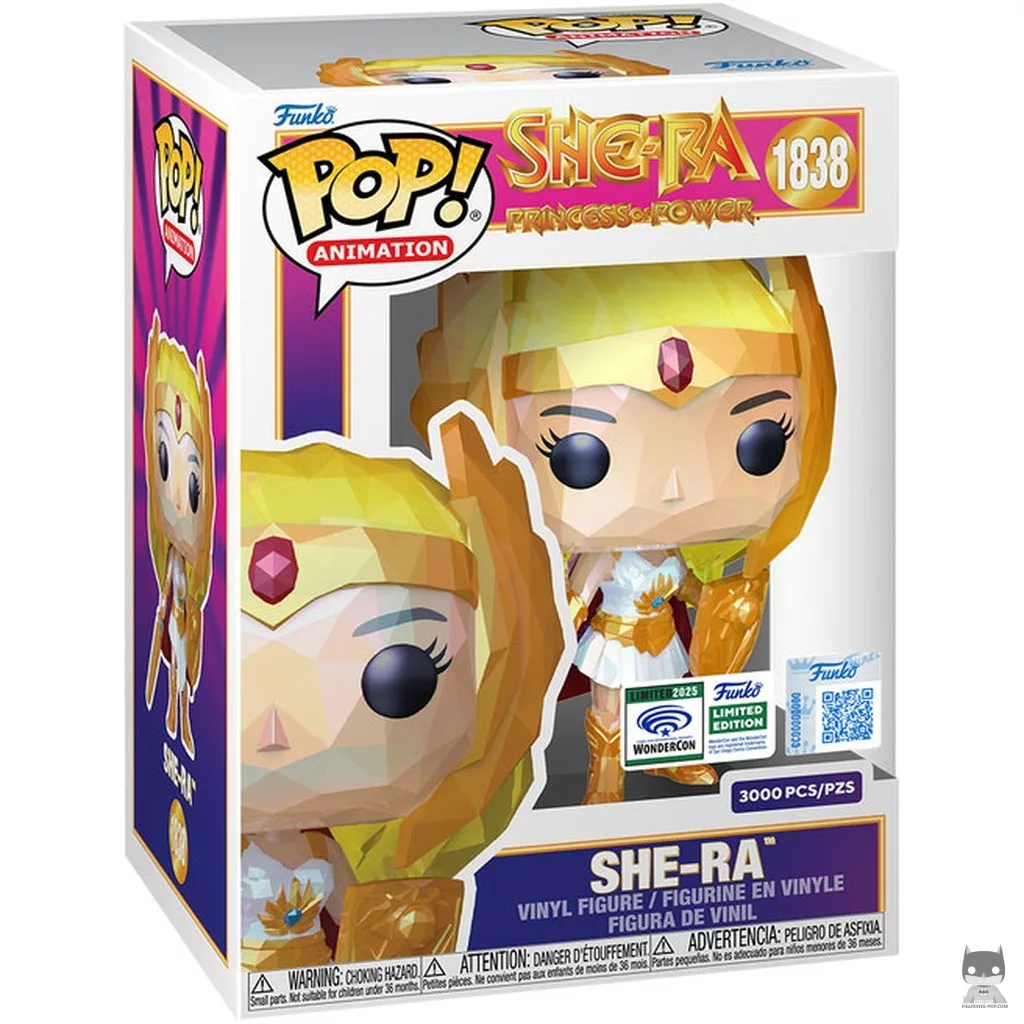 Figura Funko Pop! She-Ra (Facetado) en su caja