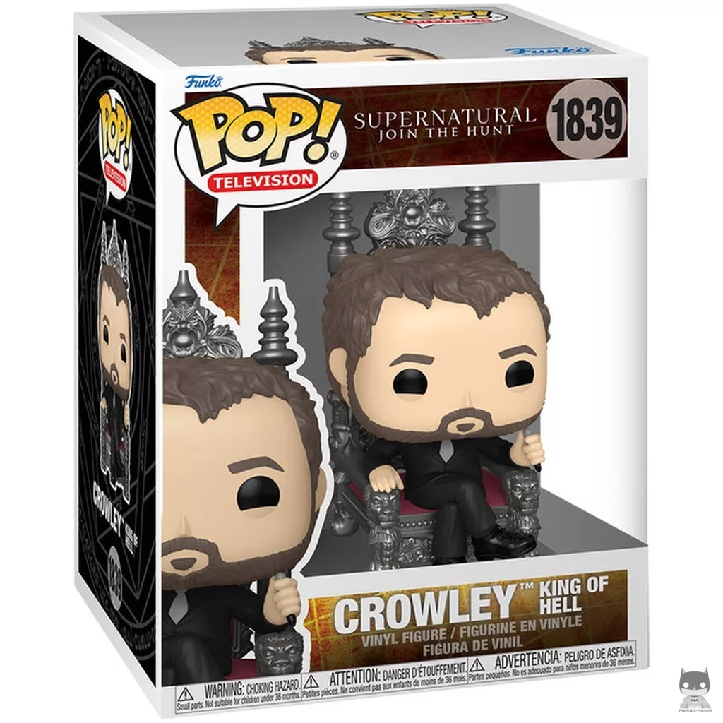 Figura Funko Pop! Crowley (Rey del Infierno) en su caja