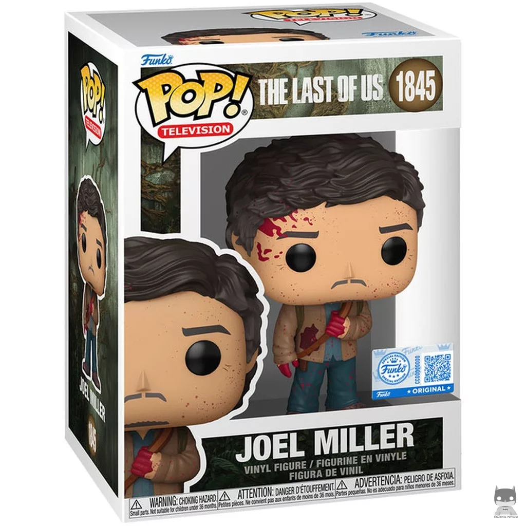 Figura Funko Pop! Joel Miller (Ensangrentado) en su caja
