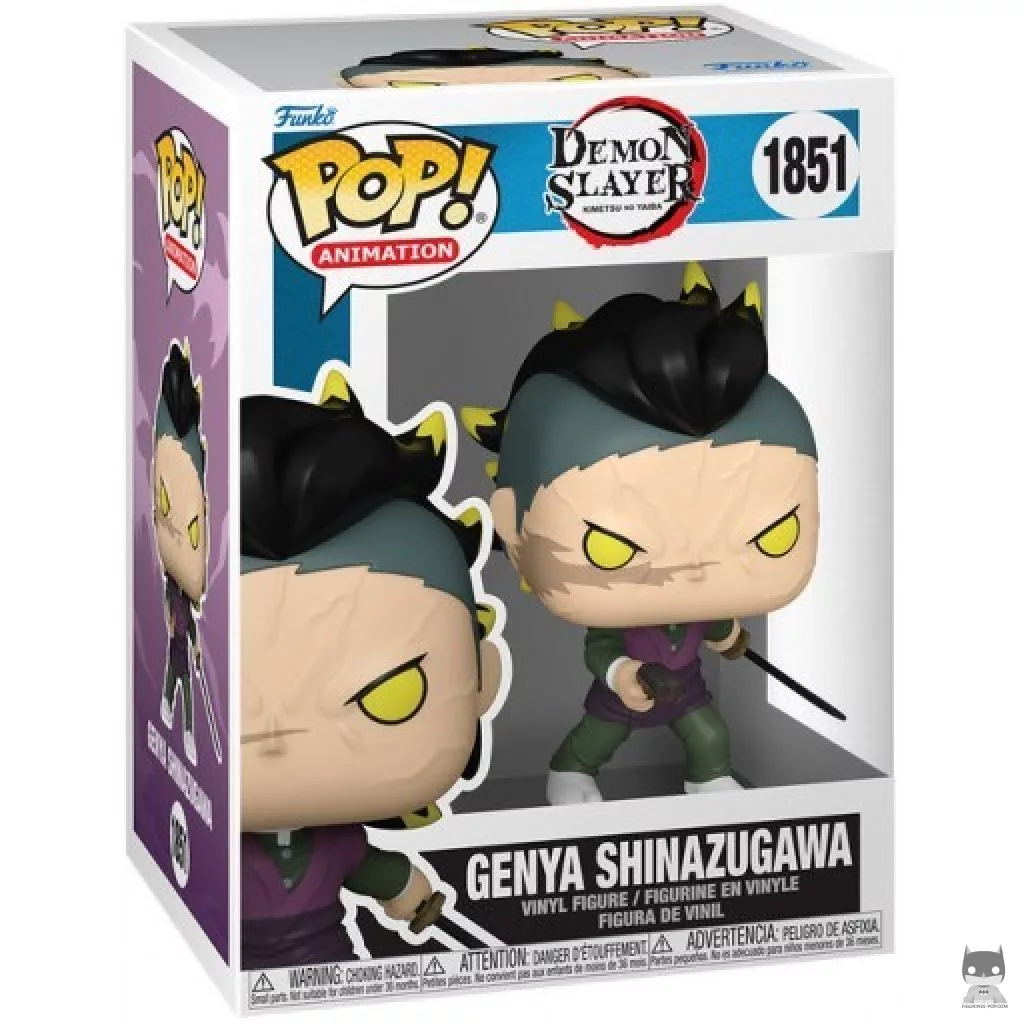 Figura Funko Pop! Genya Shinazugawa en su caja