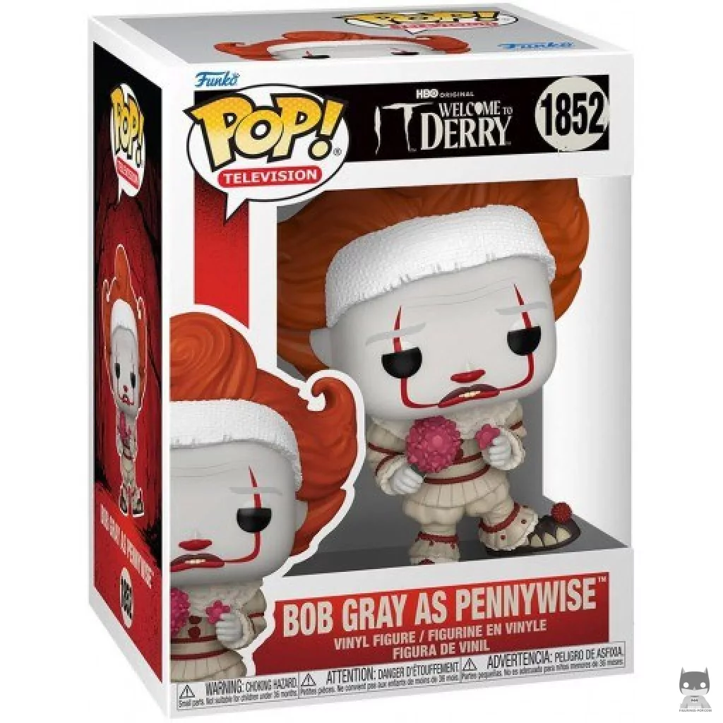 Figura Funko Pop! Bob Gray como Pennywise en su caja