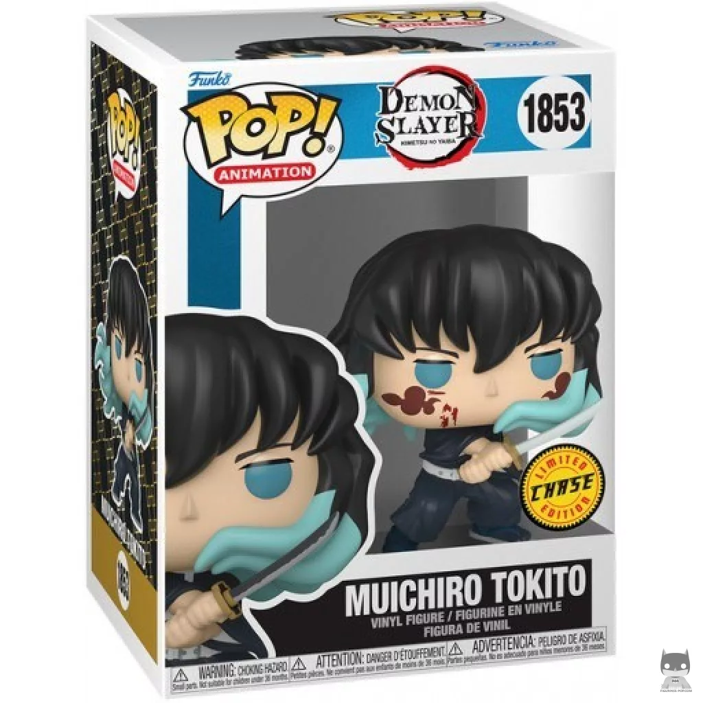 Figura Funko Pop! Muichiro Tokito (Chase & Ensangrentado) en su caja