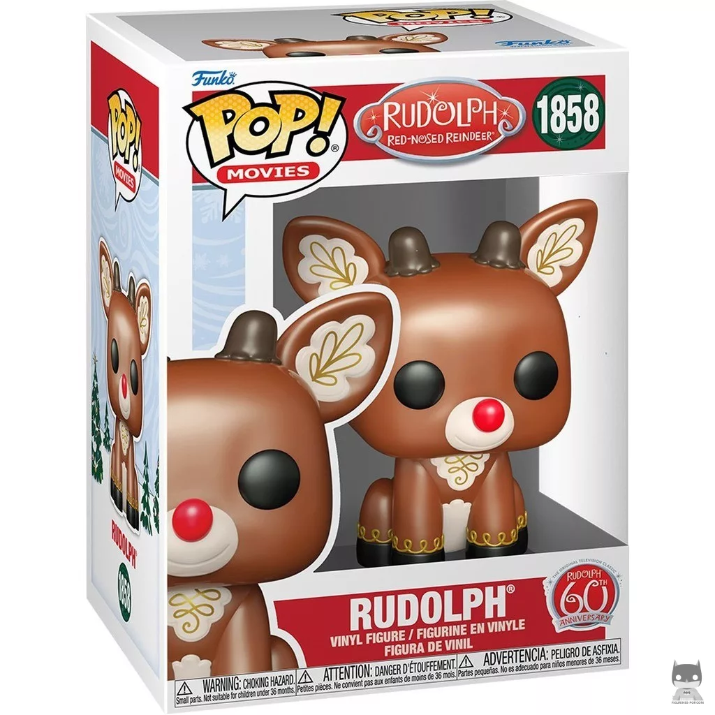 Figura Funko Pop! Rudolph (Sentado) en su caja