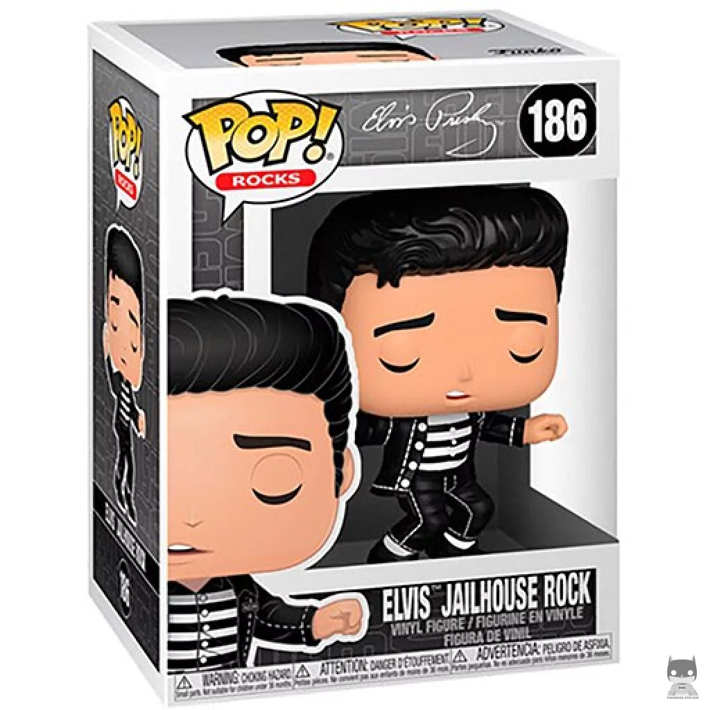 Figura Funko Pop! Elvis Jailhouse Rock en su caja