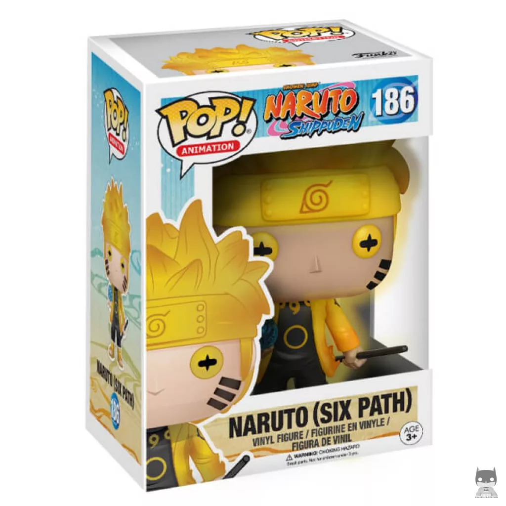 Figura Funko Pop! Naruto Uzumaki (Seis Caminos) (Brilla en la oscuridad) en su caja