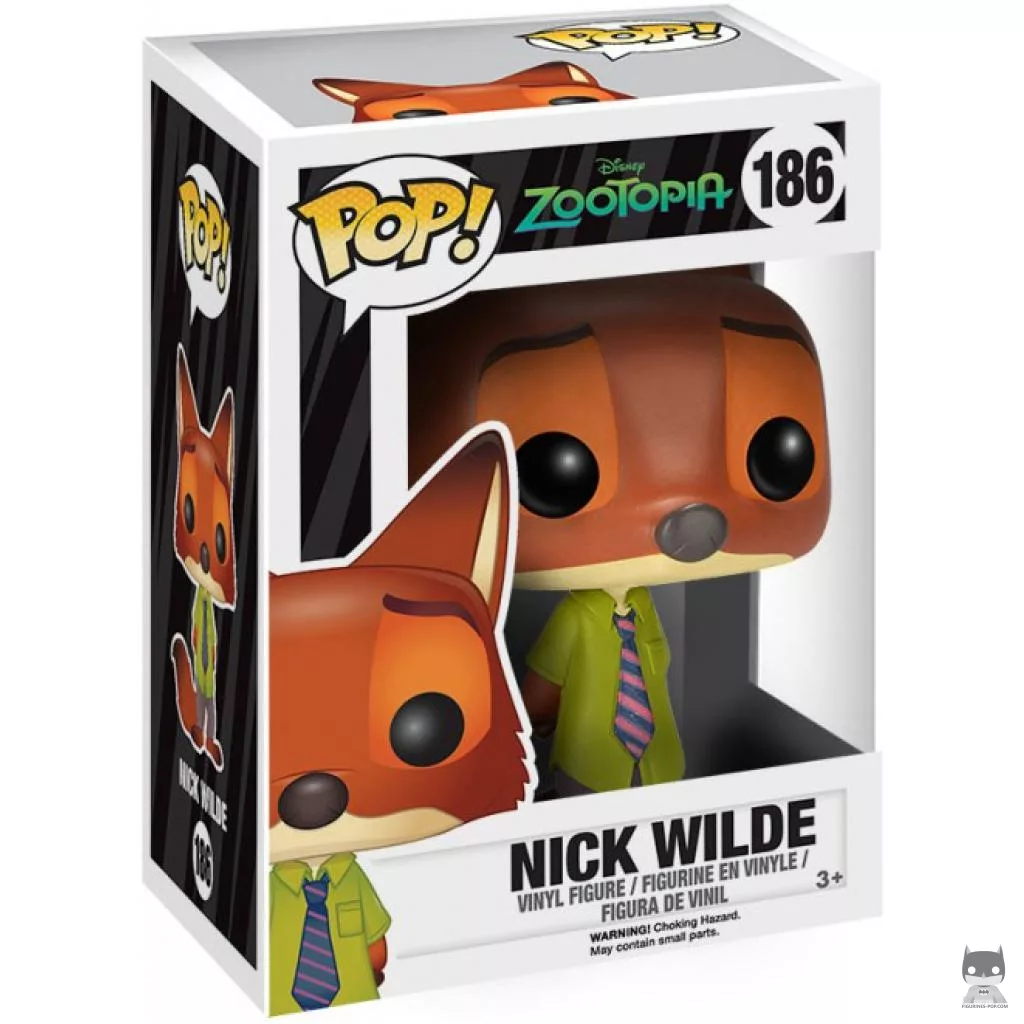 Figura Funko Pop! Nick Wilde en su caja