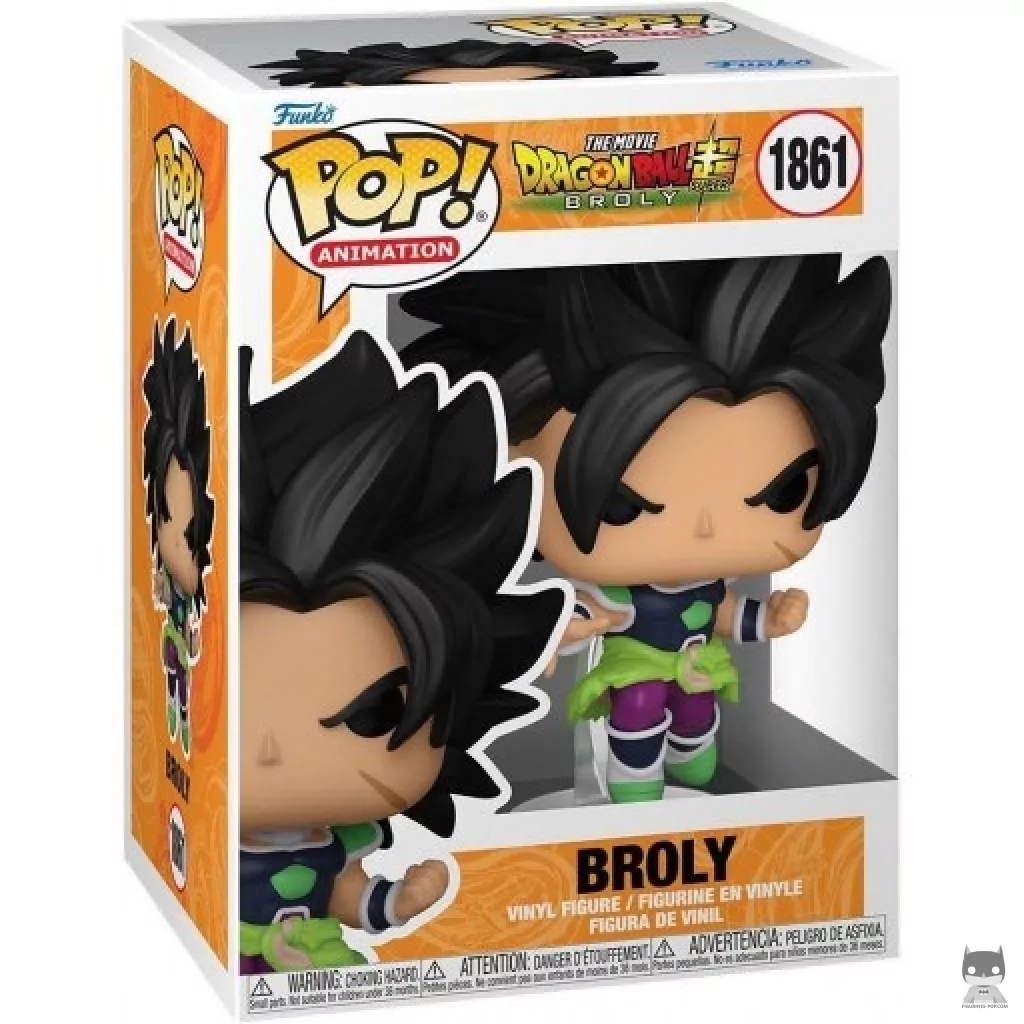 Figura Funko Pop! Broly en su caja