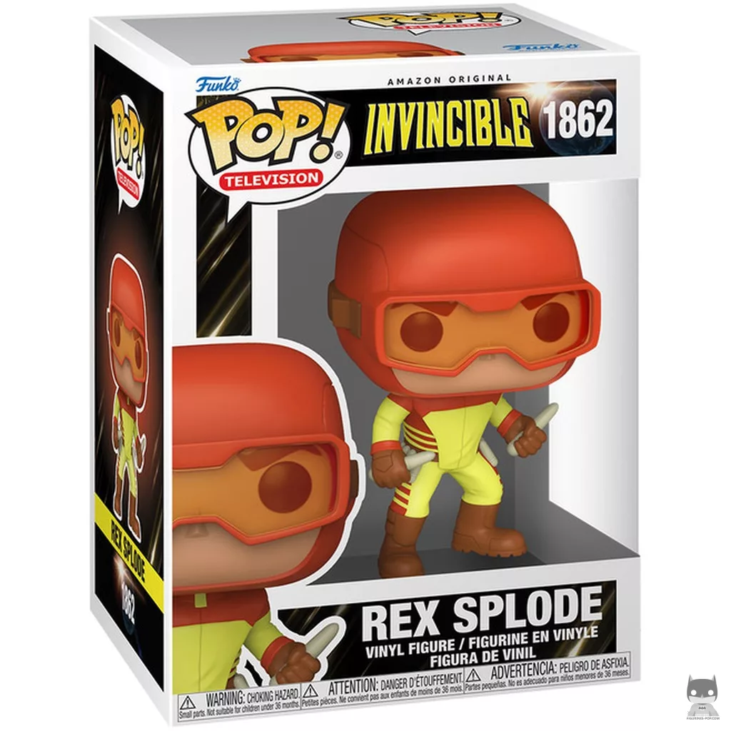 Figura Funko Pop! Rex Splode en su caja