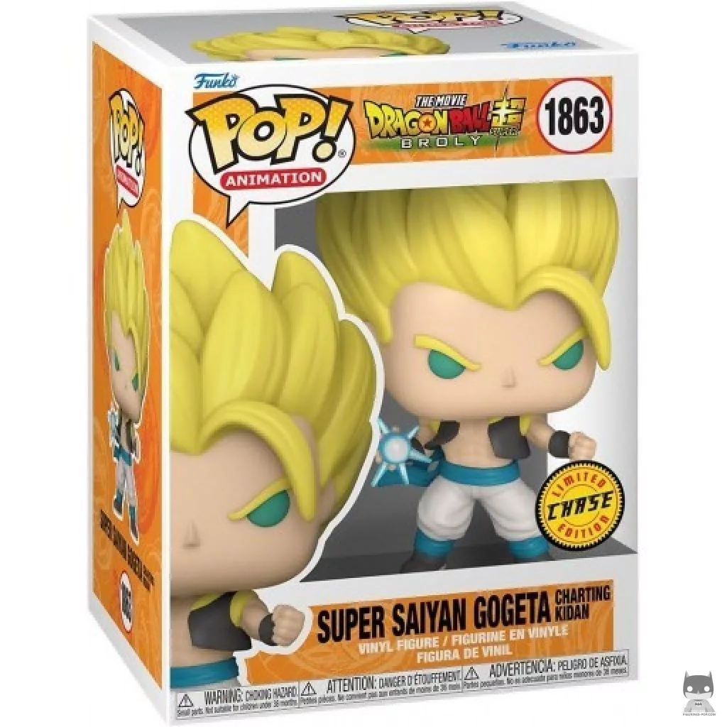 Figura Funko Pop! Gogeta Super Saiyan (Chase) en su caja