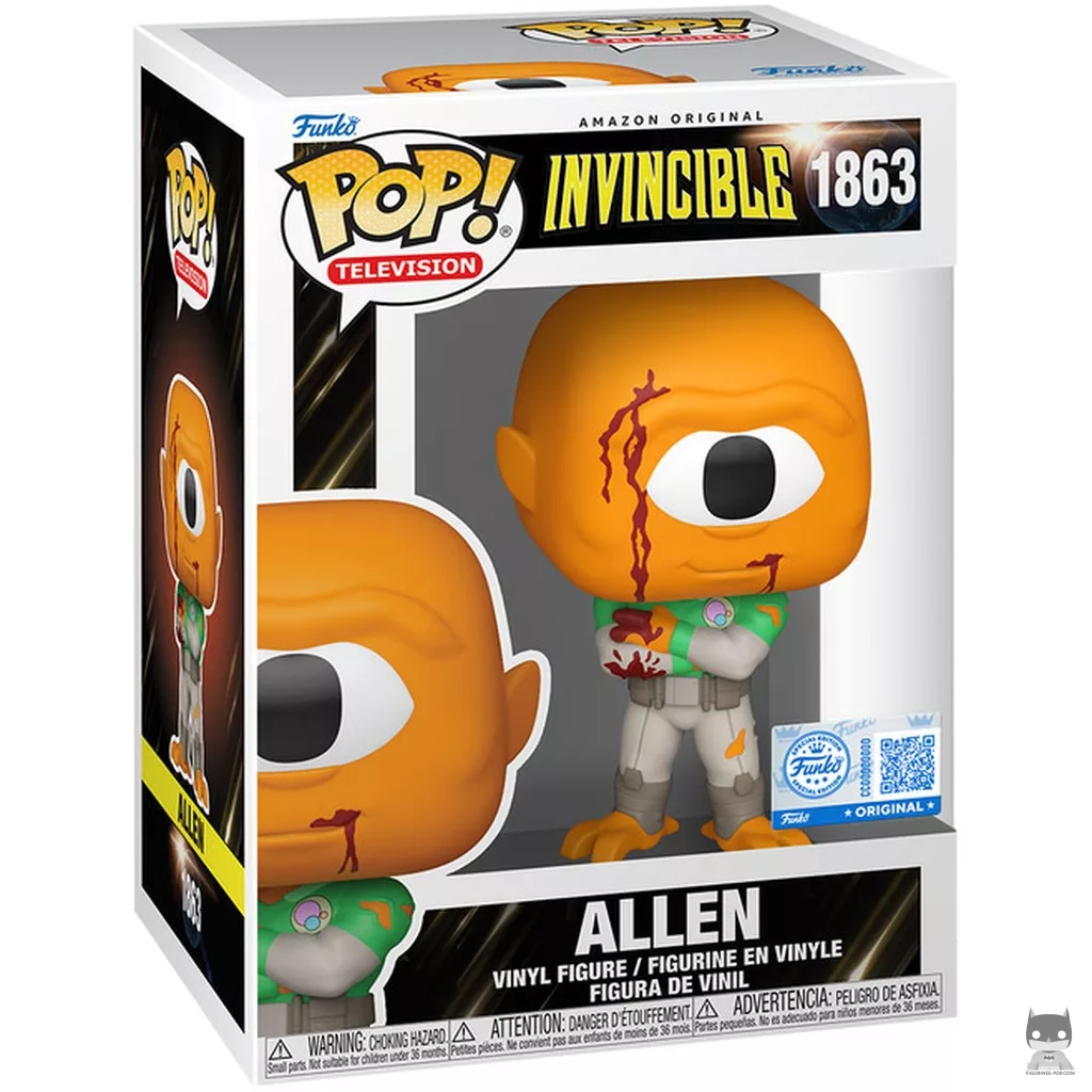 Figura Funko Pop! Allen (Ensangrentado) en su caja