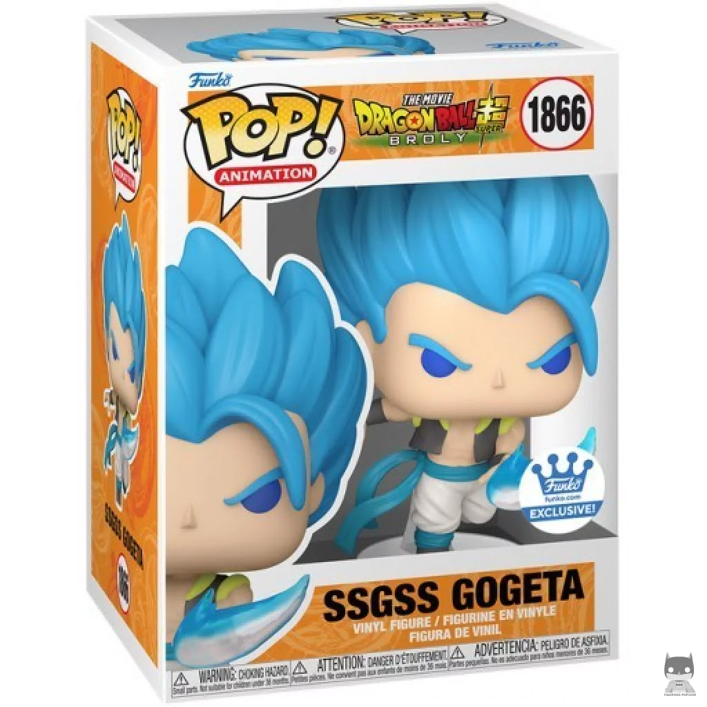 Figura Funko Pop! Gogeta Super Saiyan Blue en su caja
