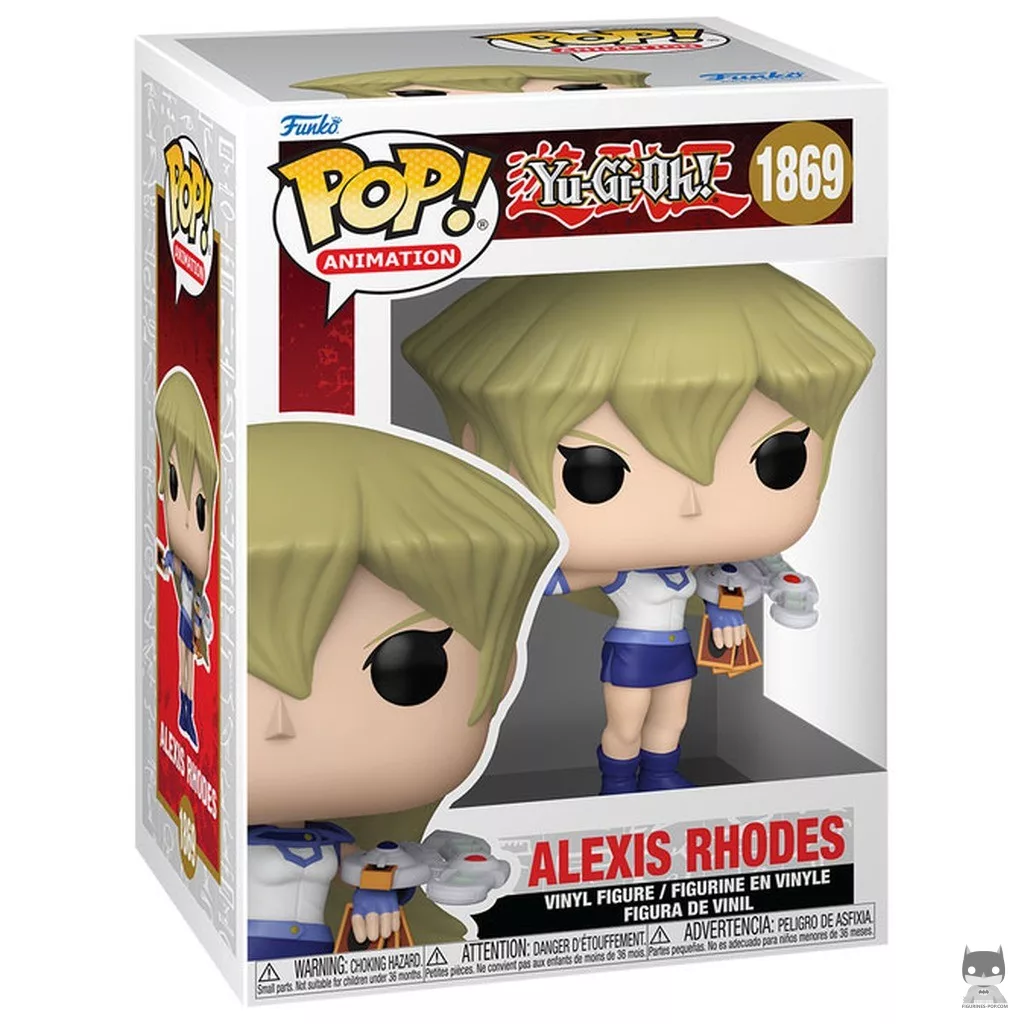 Figura Funko Pop! Alexis Rhodes en su caja
