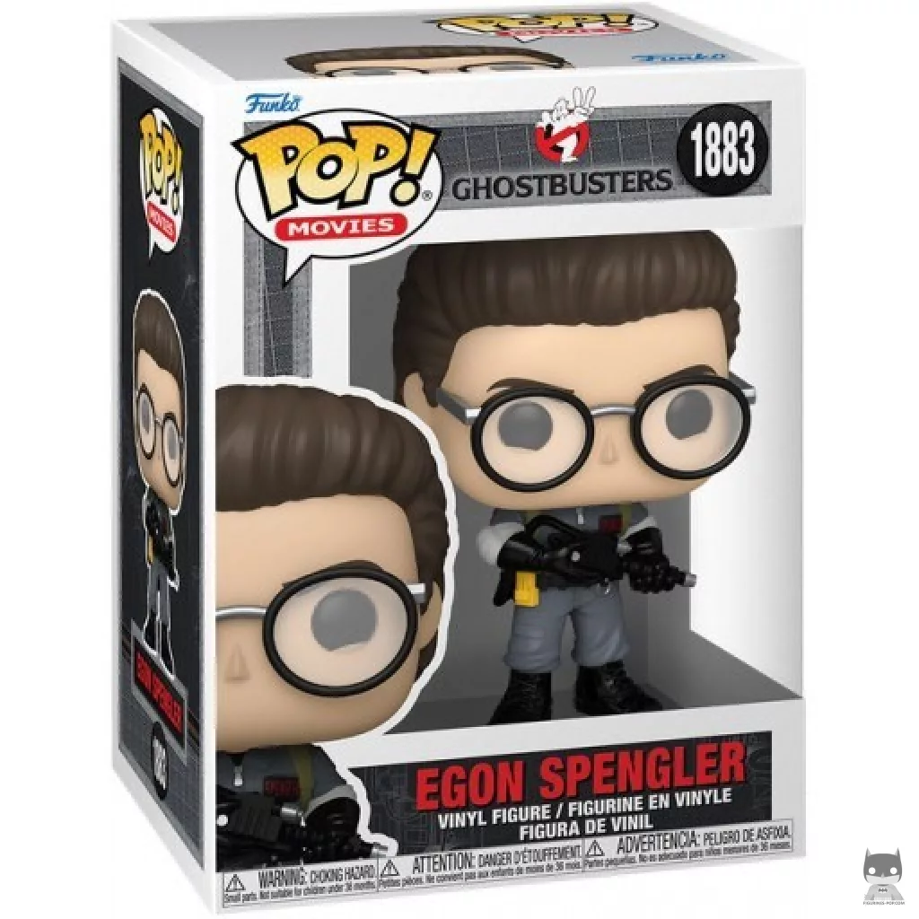Figura Funko Pop! Egon Spengler en su caja