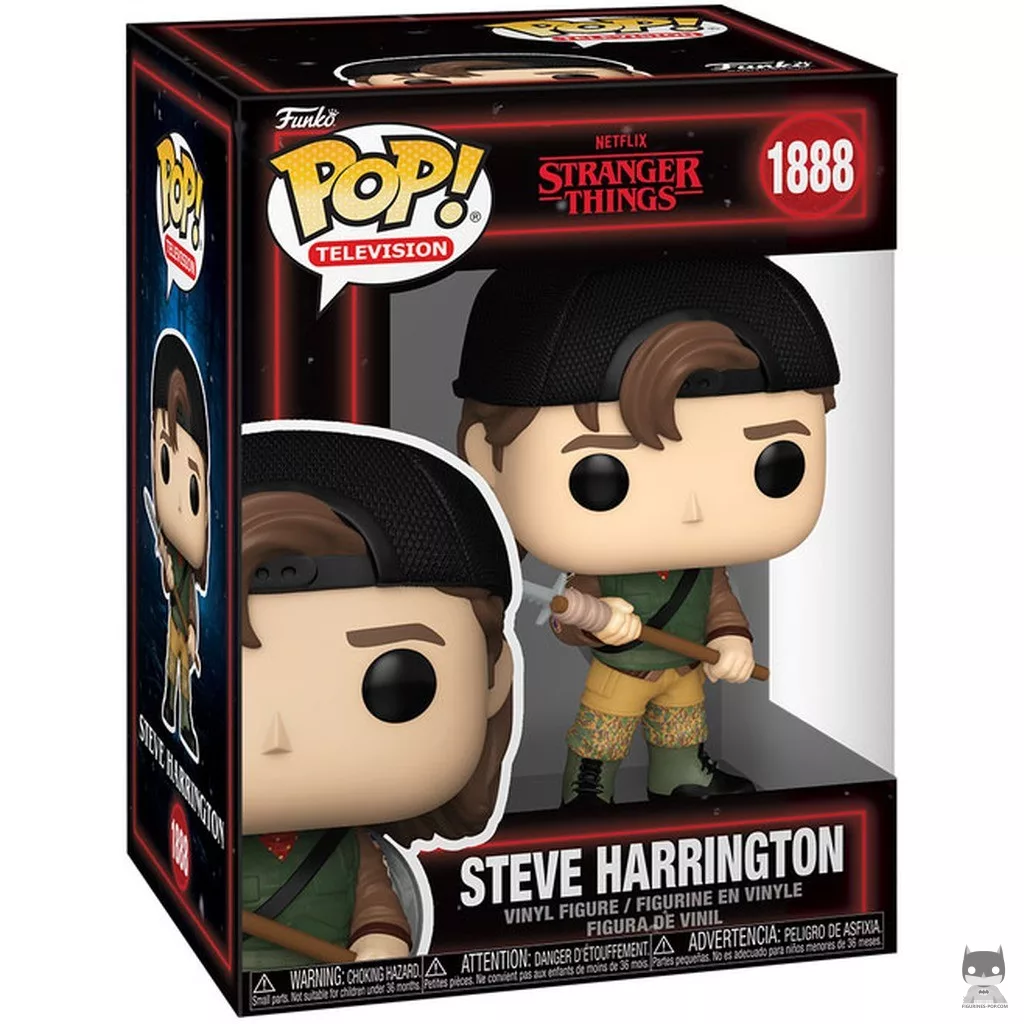 Figura Funko Pop! Steve Harrington con lanza en su caja