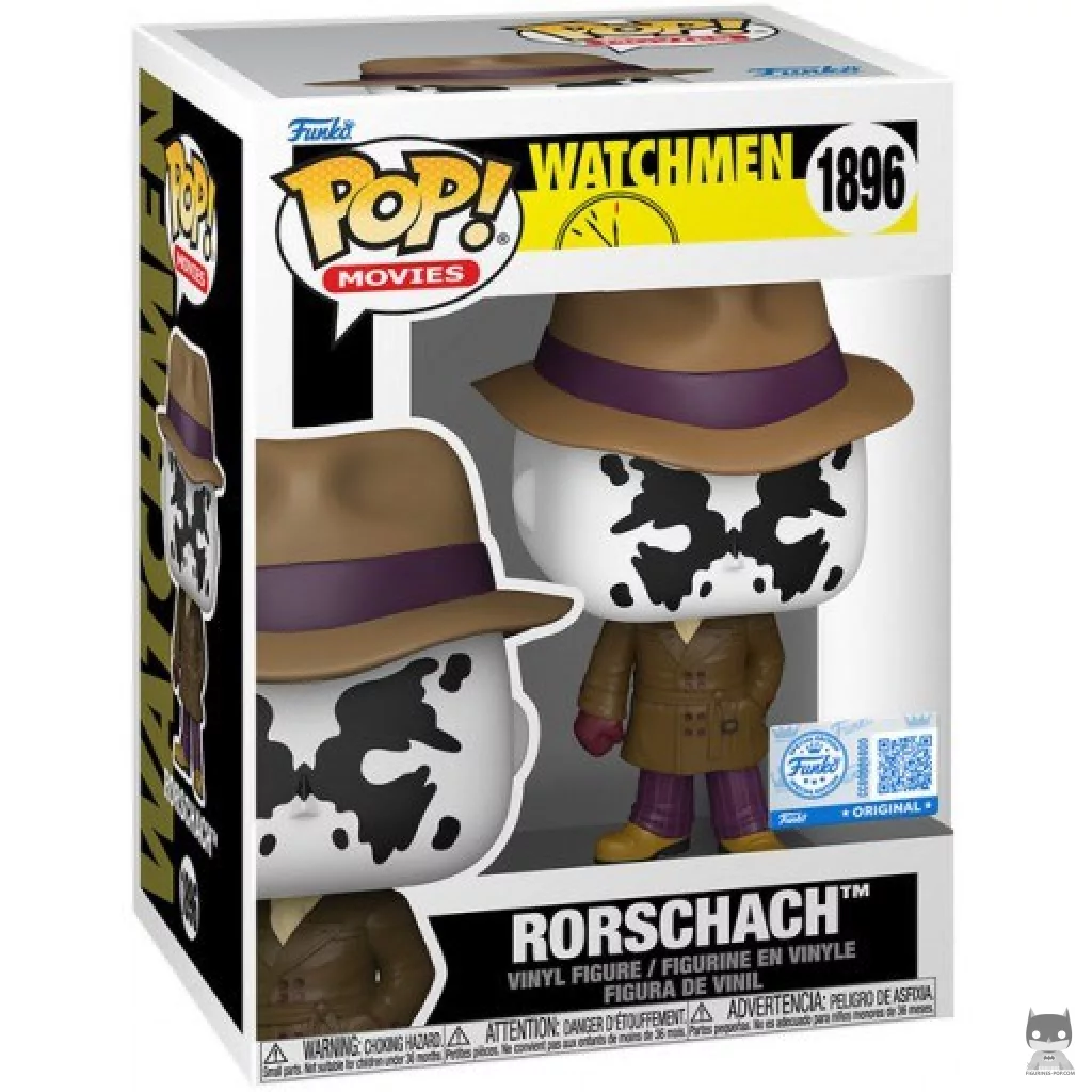 Figura Funko Pop! Rorschach en su caja
