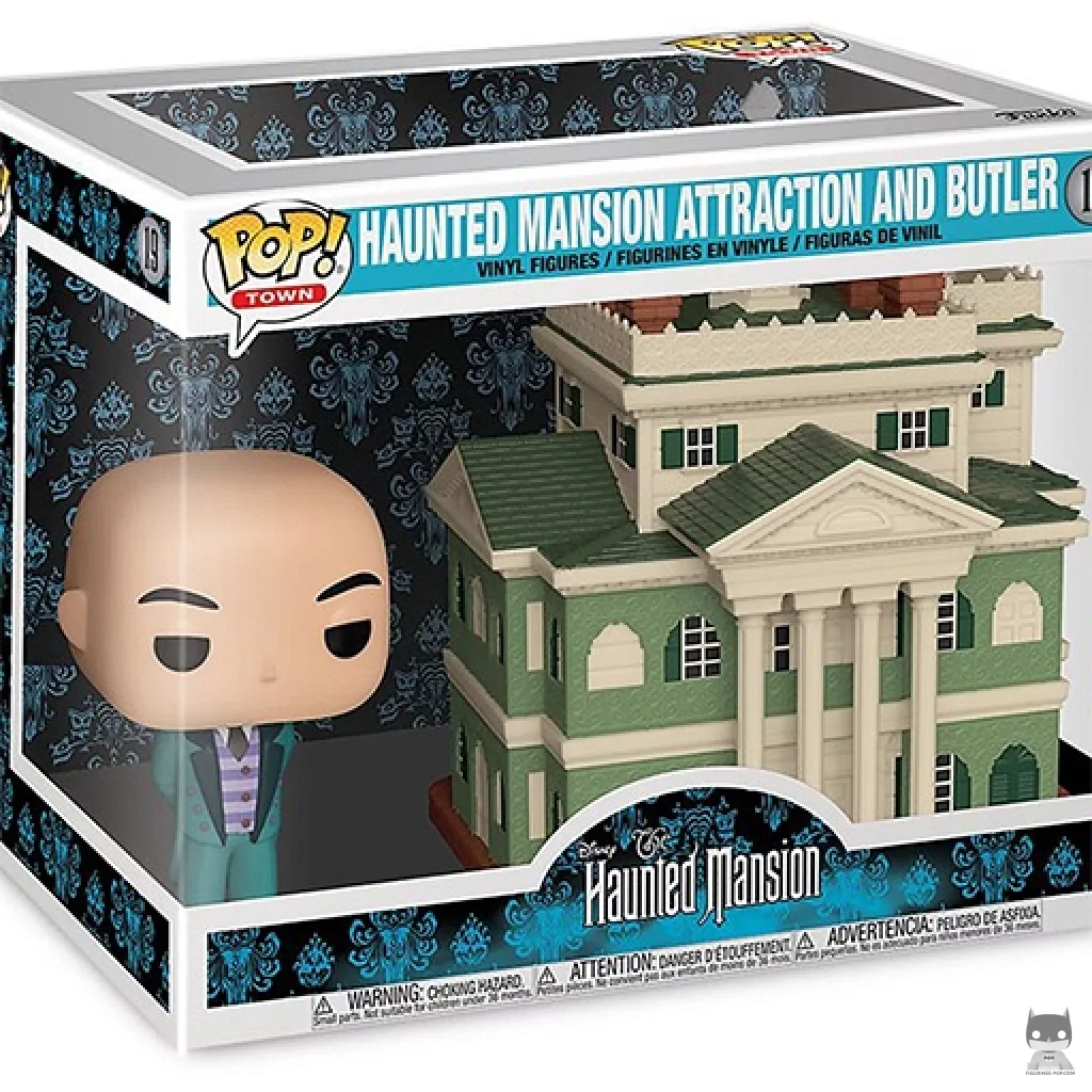 Figura Funko Pop! Mansión encantada con el mayordomo en su caja