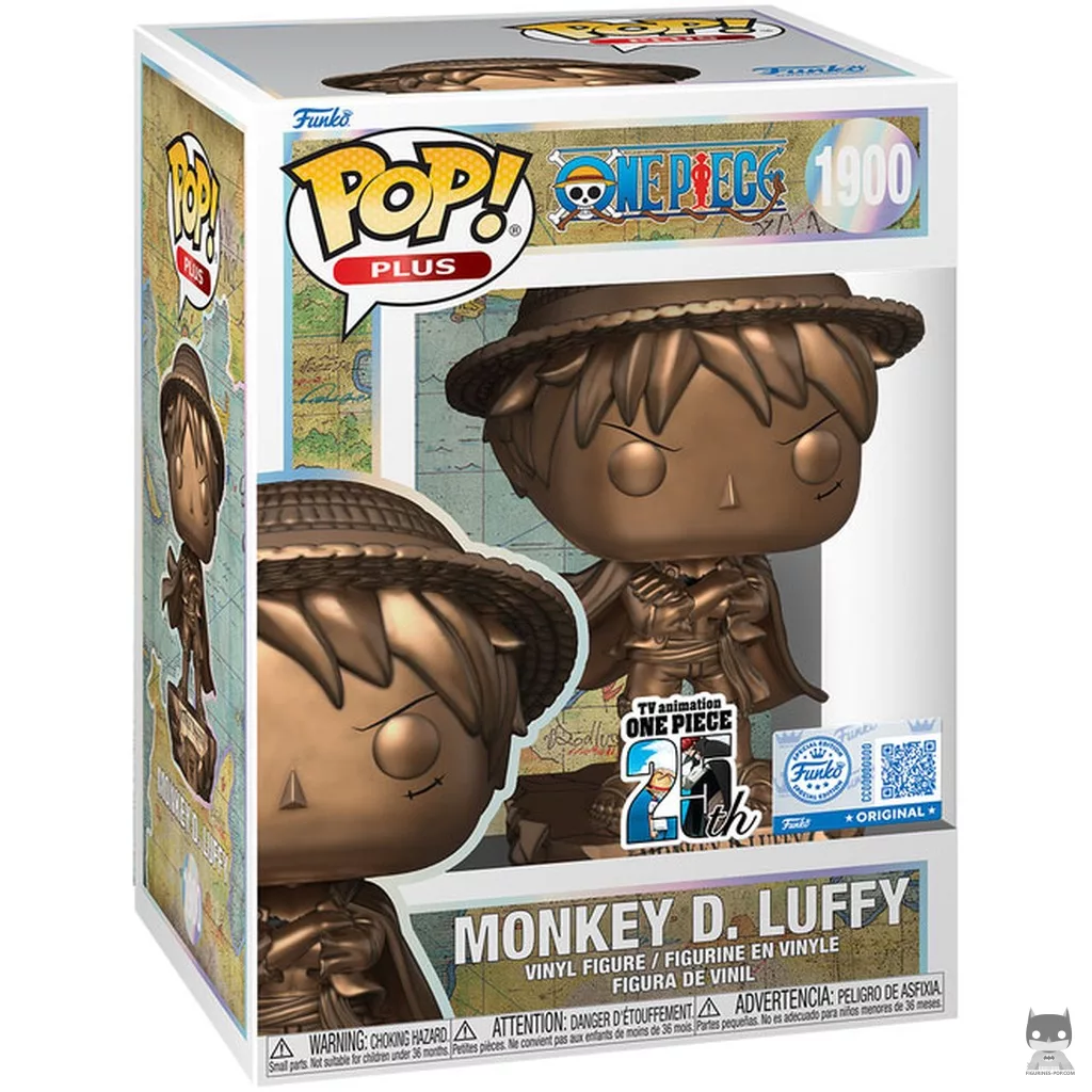 Figura Funko Pop! Monkey D. Luffy (Bronce) en su caja