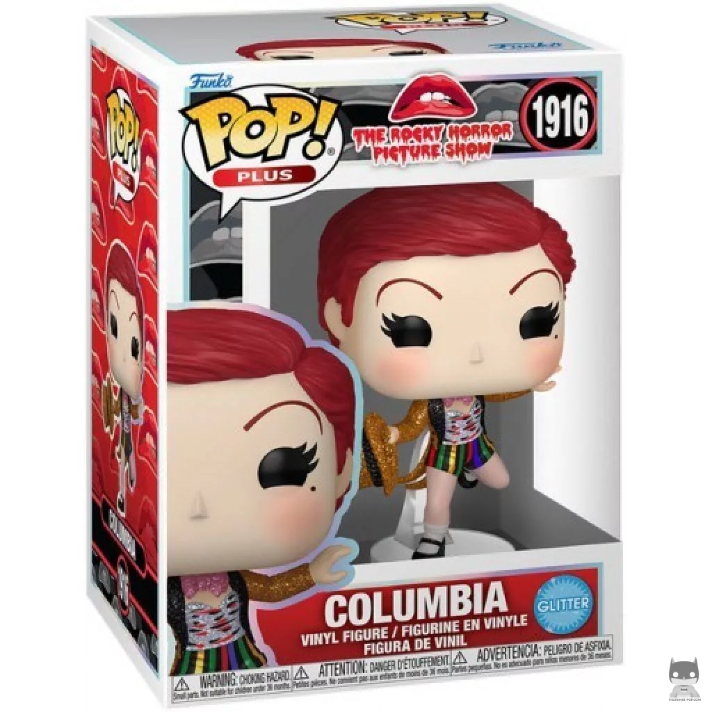 Figura Funko Pop! Columbia (Purpurina de diamante) en su caja