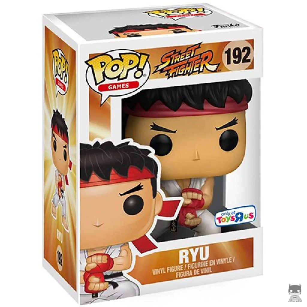 Figura Funko Pop! Ryu (Ataque especial) en su caja