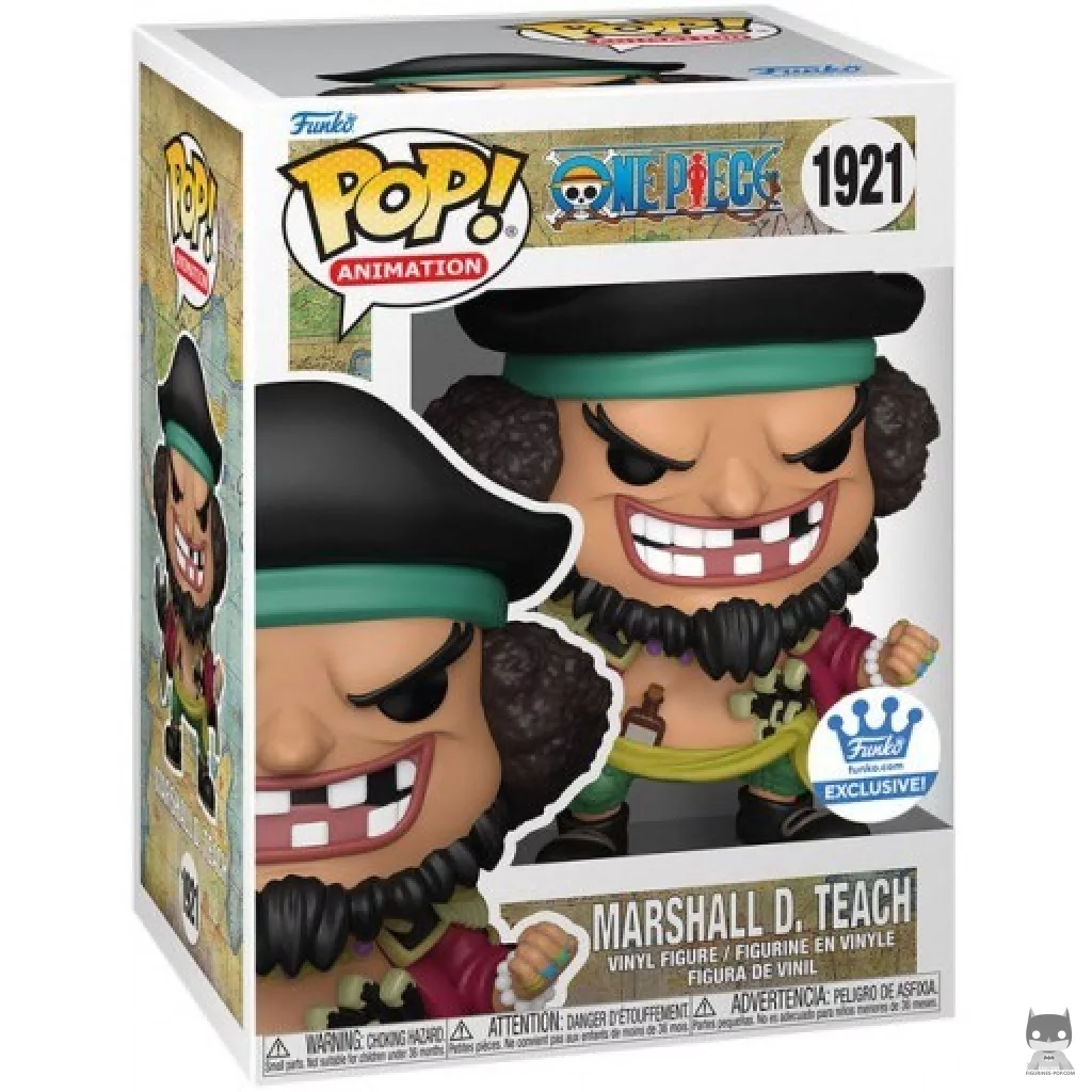 Figura Funko Pop! Marshall D. Teach en su caja