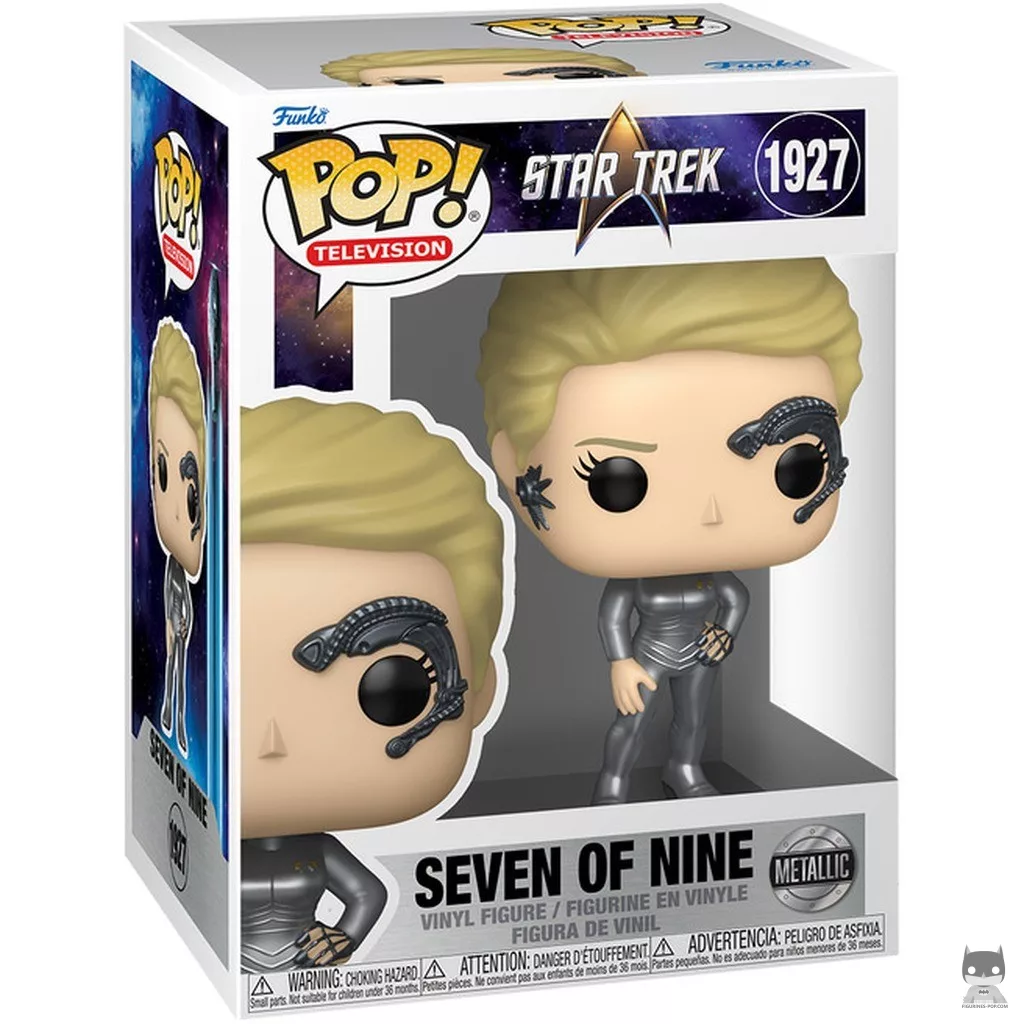 Figura Funko Pop! Seven of Nine (Metalizado) en su caja