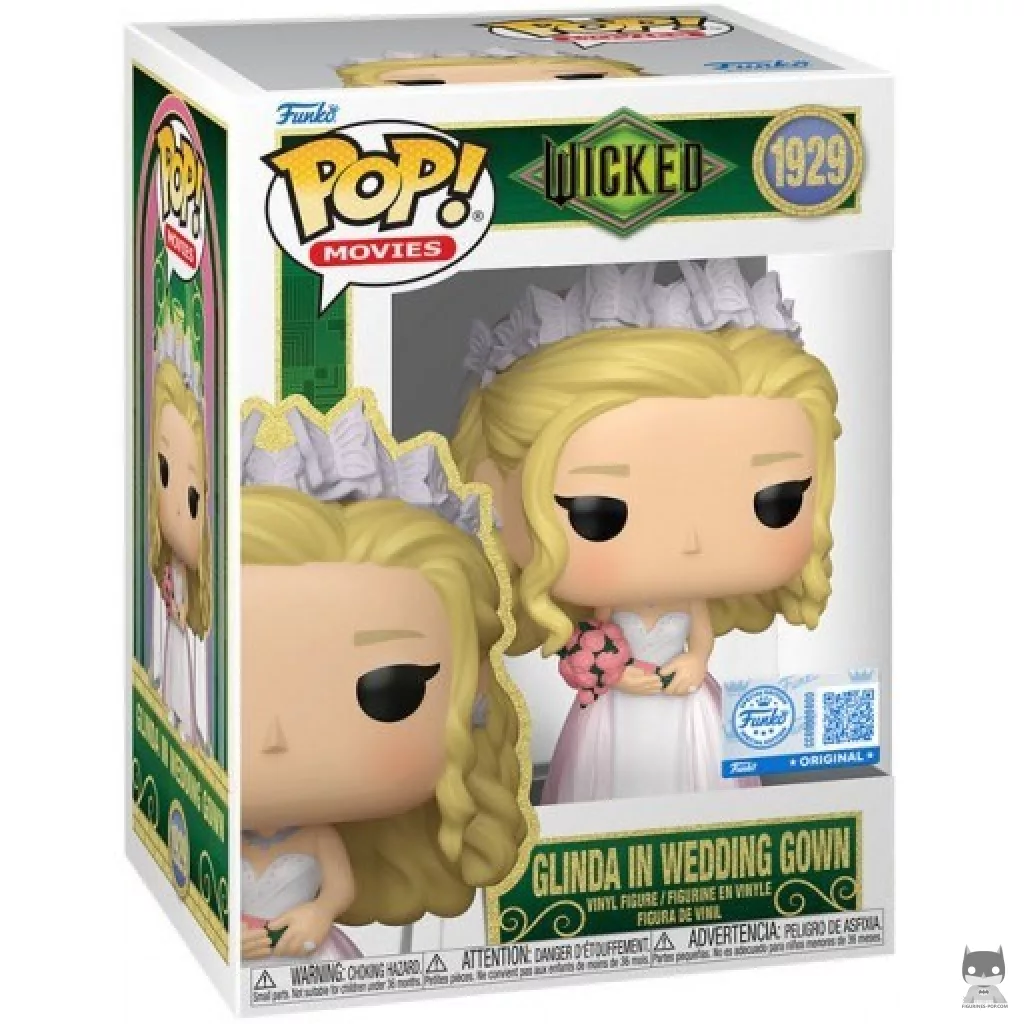 Figura Funko Pop! Glinda con vestido de novia en su caja