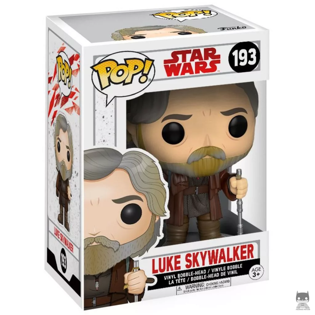 Figura Funko Pop! Luke Skywalker anciano en su caja