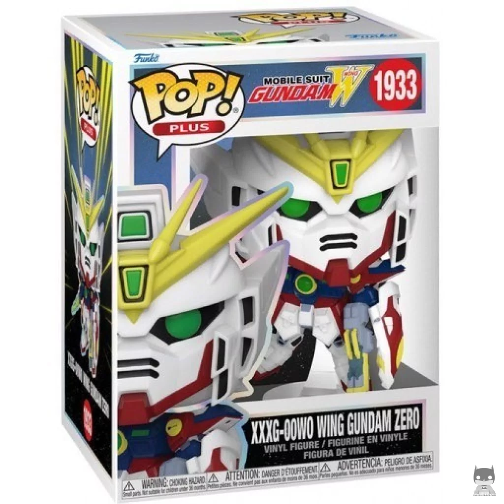 Figura Funko Pop! XXXG-00W0 Wing Gundam Zero en su caja