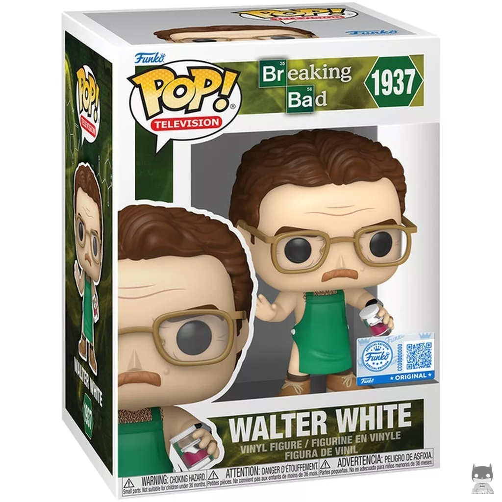 Figura Funko Pop! Walter White con delantal verde en su caja