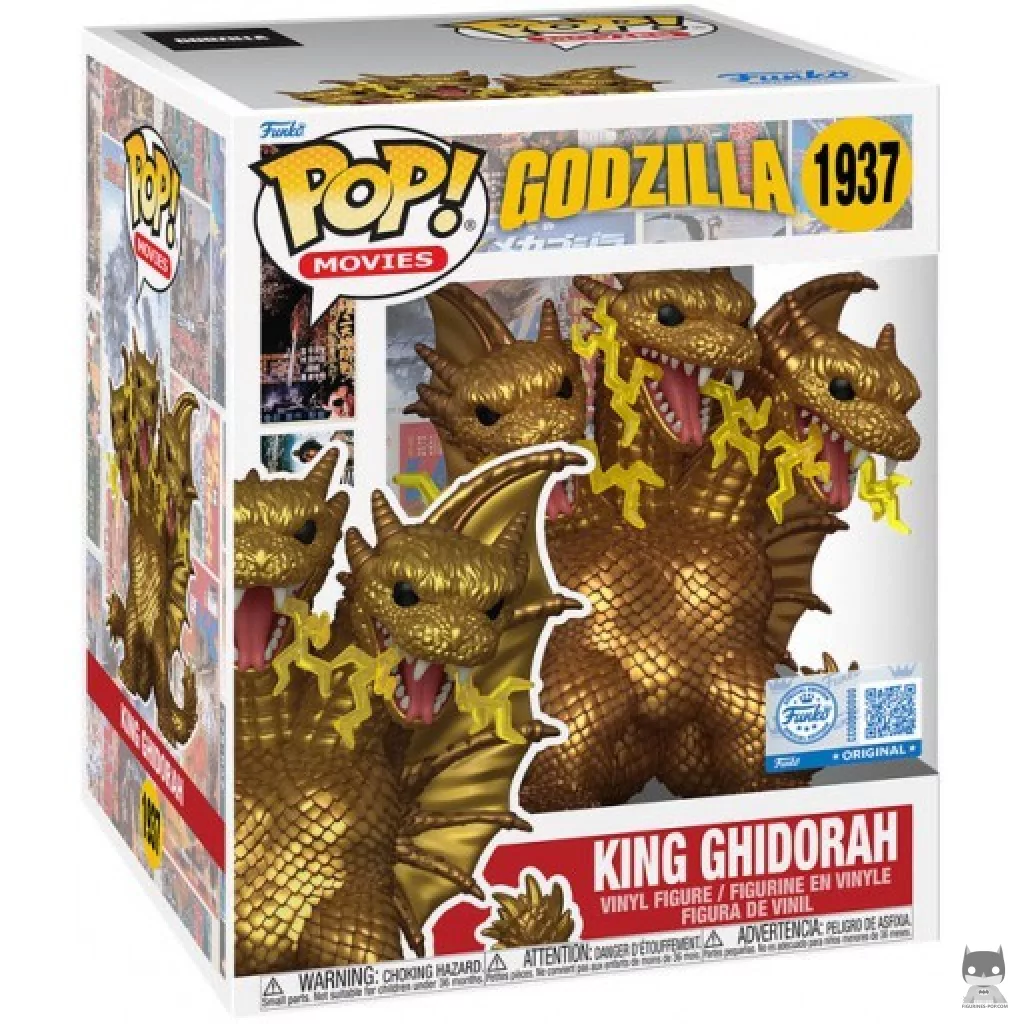 Figura Funko Pop! Rey Ghidorah (Dorado) en su caja