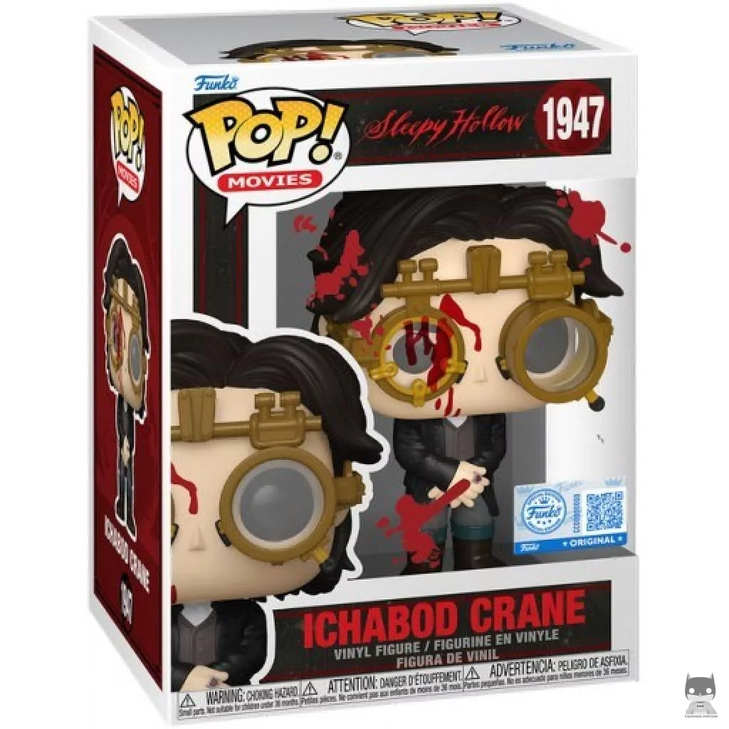 Figura Funko Pop! Ichabod Crane (Ensangrentado) en su caja