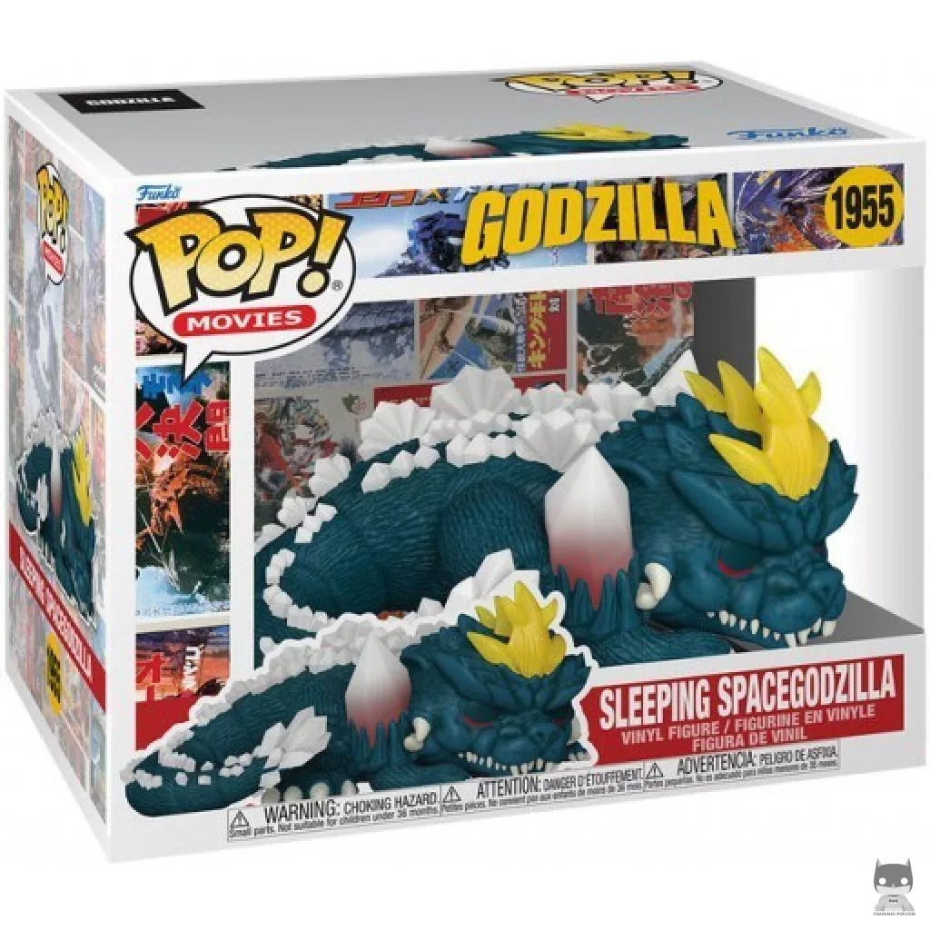 Figura Funko Pop! SpaceGodzilla durmiendo en su caja